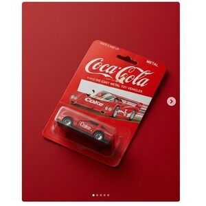 Vintage Coca-Cola Hartoy 1988‎ Die-Cast Metal Toy Vehicle Corvette Turbo Red NIP